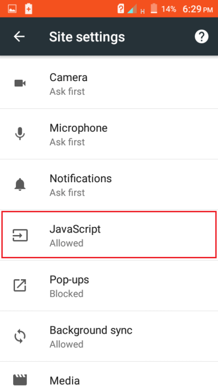 How To Disable Javascript On Select Sites In Chrome For Mobile 3 1