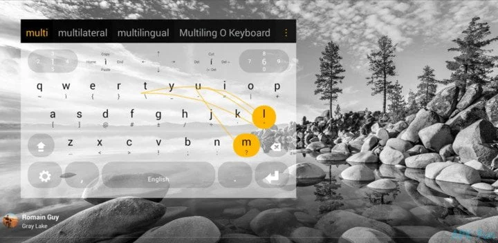 Multilining O Keyboard is a Multi Language Keyboard App for Android