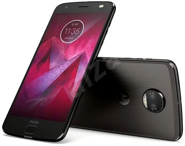 Front and back view of Moto Z2 