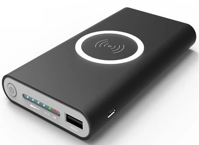 Power bank with wireless charging support