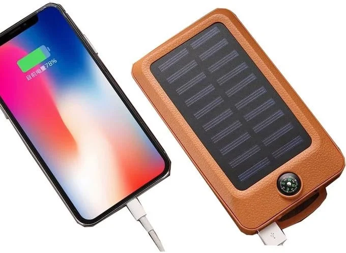 Power bank with solar charging