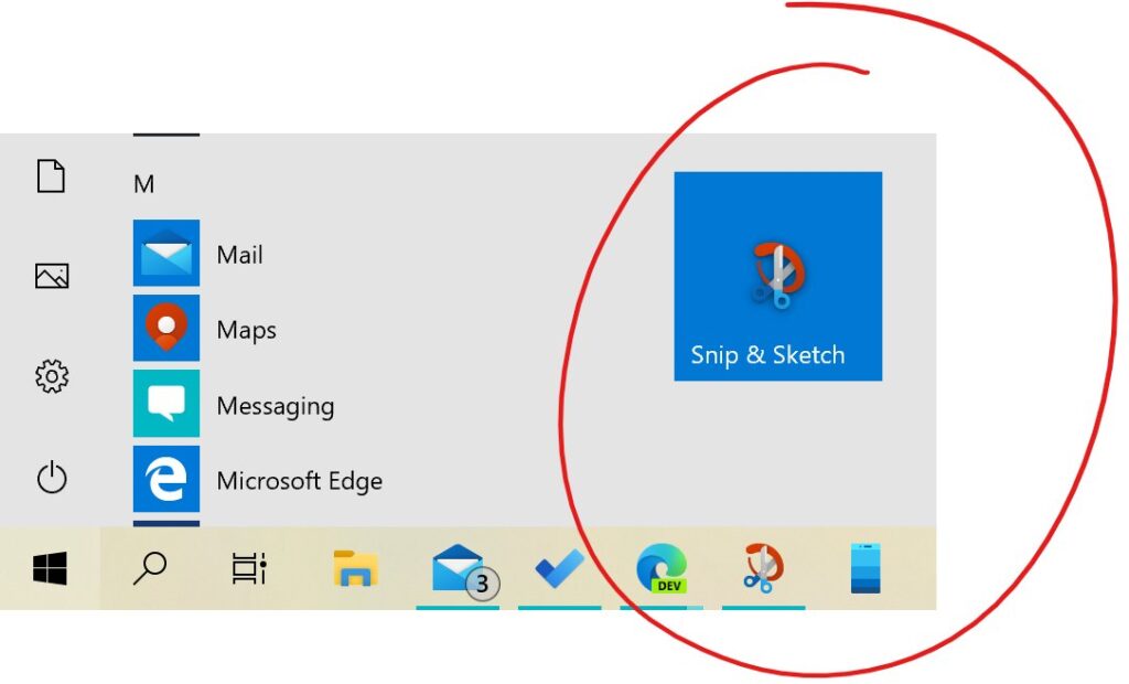Snip & Sketch in Windows 11